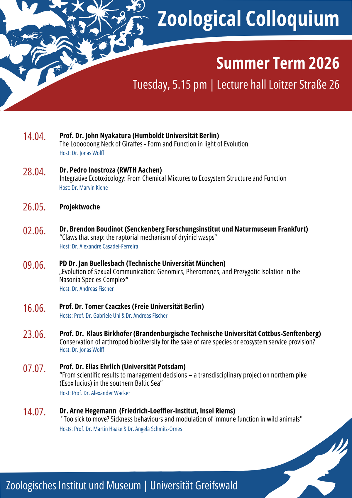 Zoologisches Kolloquium 2026